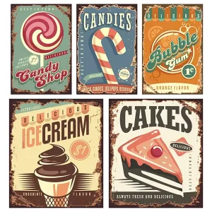 Food design from 1940s and 1950s