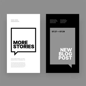 Minimal black and white design from 2000s and 2010s