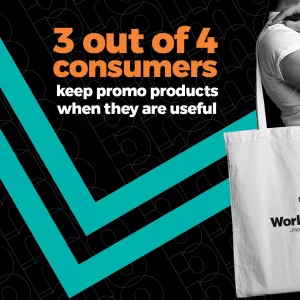 3 out of 4 consumers keep useful promo products