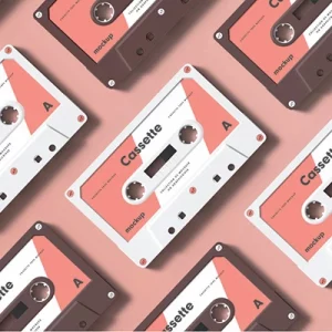 Nostalgia design example of cassette tape