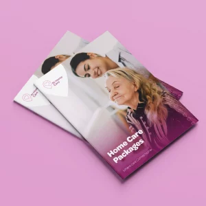 Printed booklets for At Home Care