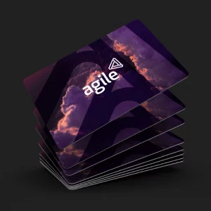 Agile printed business cards