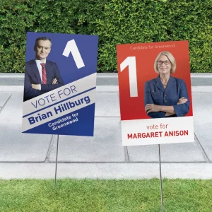 Corflute signs for elections