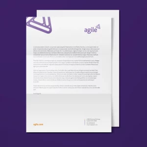 Agile letterhead