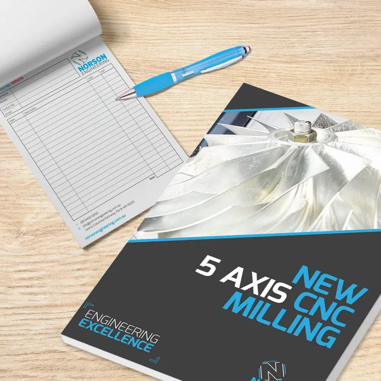 Branded notebook and notepad