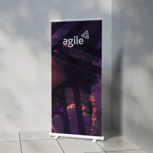 Printed pull up banner for Agile