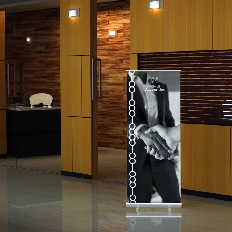 Printed pull up banner for Nexus