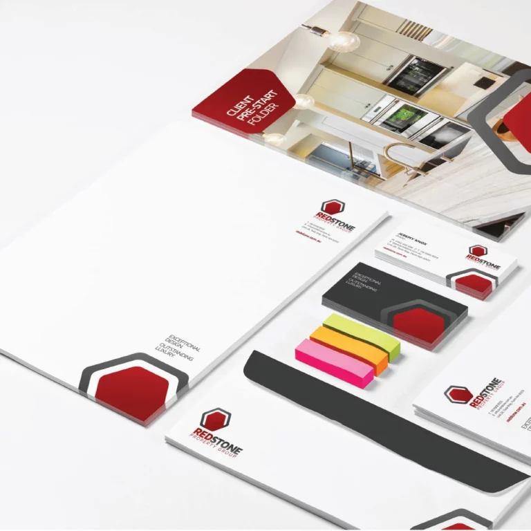 Branded business stationery for property group