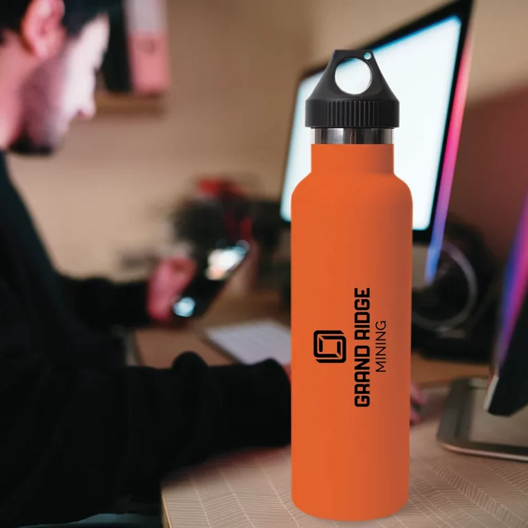 Branded drink bottle for mining company
