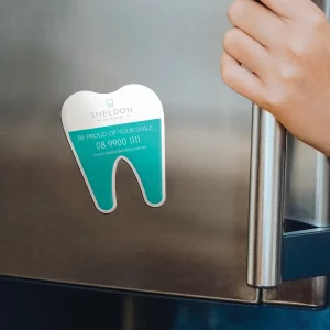 Printed fridge magnet for dentist