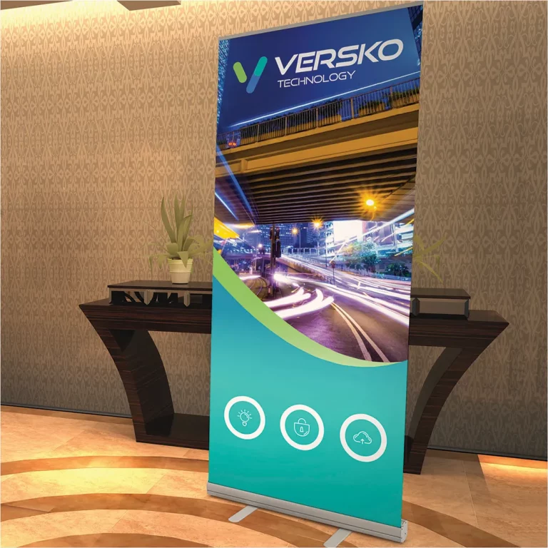 Printer pull up banner for Versko