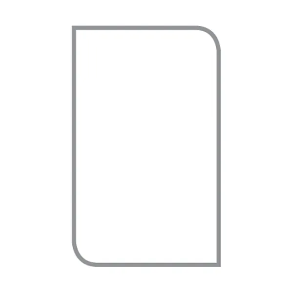 Icon for 55x90mm portrait business card with 2 9mm round corners
