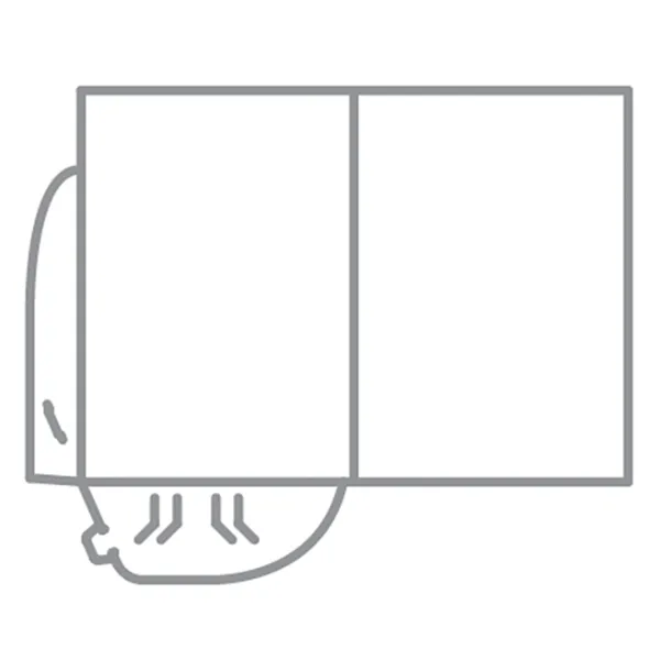 Icon for single crease lockin flap A4 presentation folder