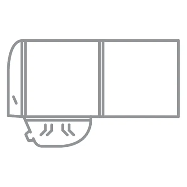 Icon for square presentation folder with 5mm gusset