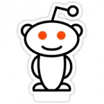 Reddit logo sticker