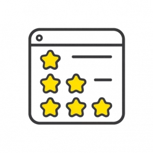 Digital review solutions icon star rating