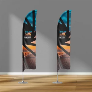 Printed blade flags