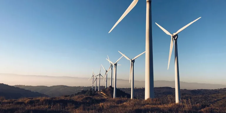 Sustainability wind farm landscape