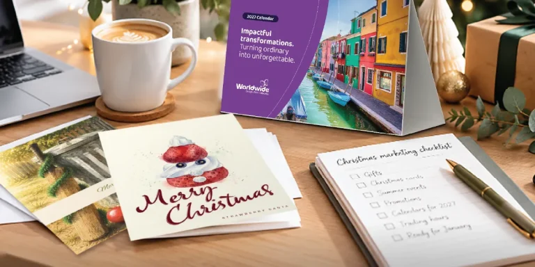 Branded Christmas cards and calendars