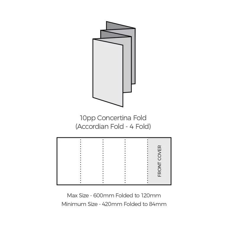 Folding options 10pp convertina fold