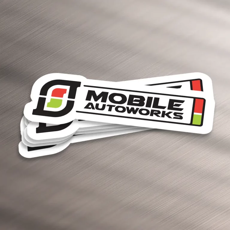 Die cut sticker example