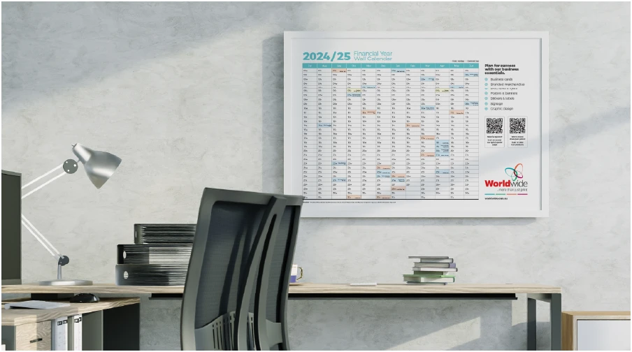 Financial Year Calendar 24/25 Australia Excel Emmye Iseabal