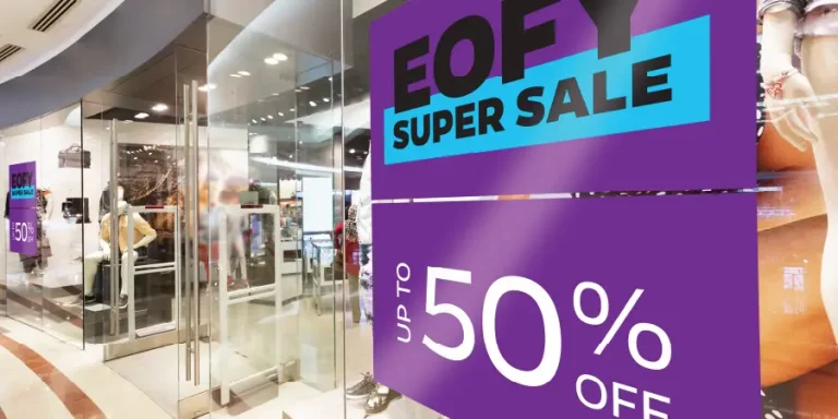 EOFY window signage