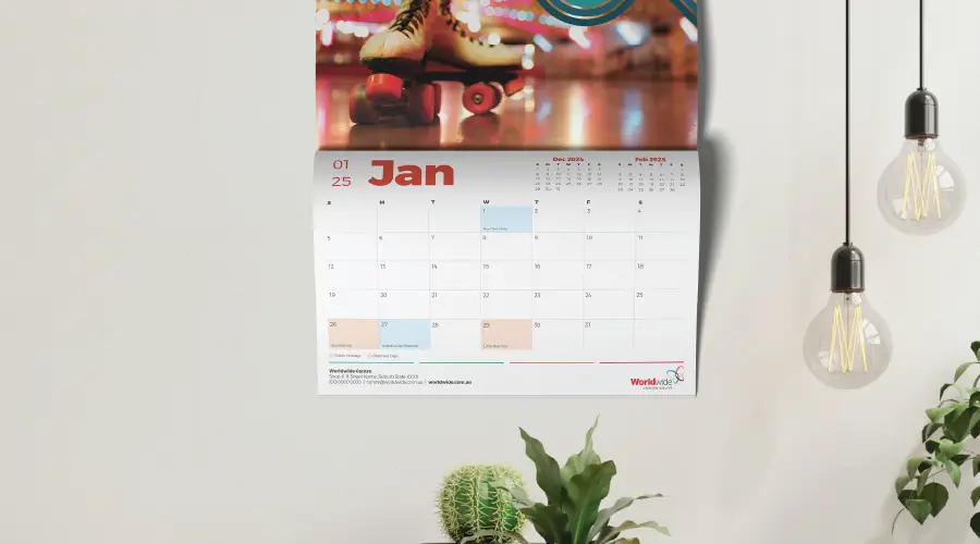 A4 Wall Calendar