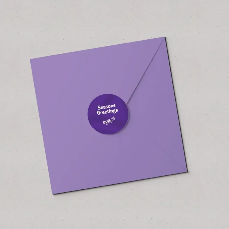 Seasonal envelope sticker
