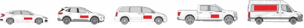 Vehicle decal diagram