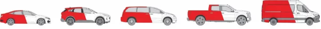 Vehicle partial wrap
