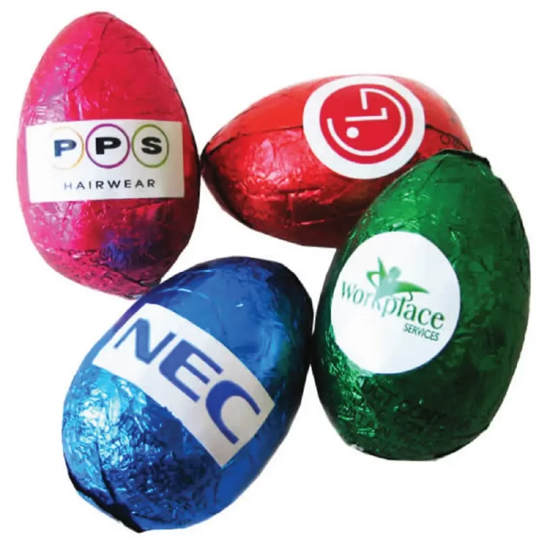 Custom chocolate eggs promotional product