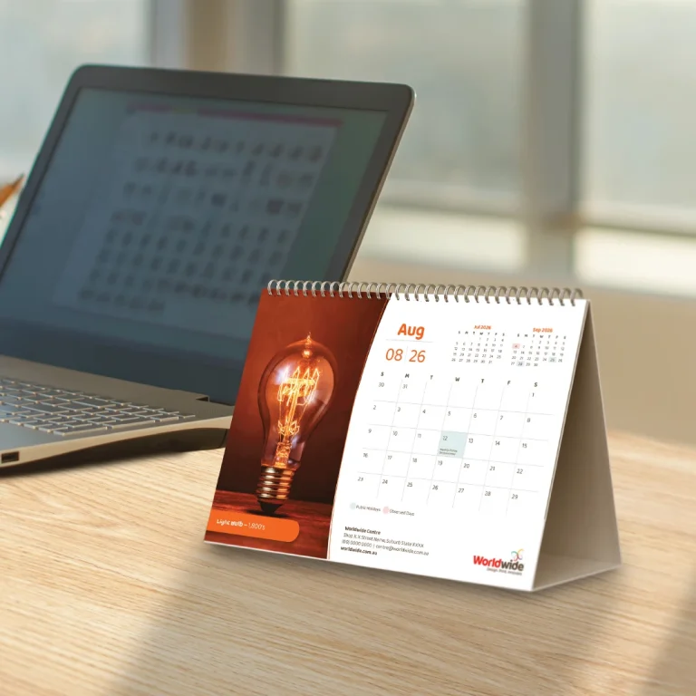2026 A5 Desktop Calendar