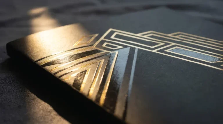 Print Finish with textures paper, foiling and Spot UV