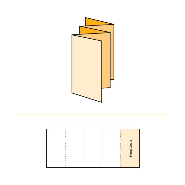 Folding options 10pp concertina fold