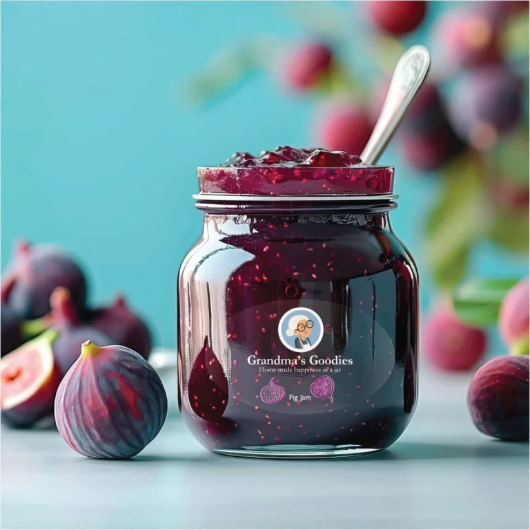 Clear product label for jam