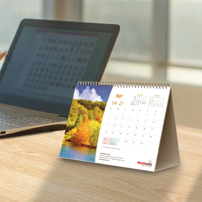 2027 A5 Flip Desk Calendar