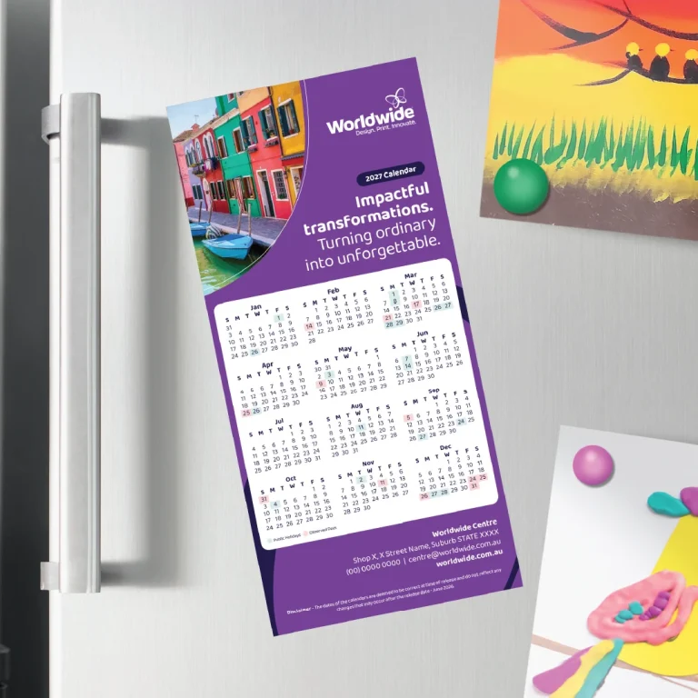 2027 DL Fridge Magnet Calendars